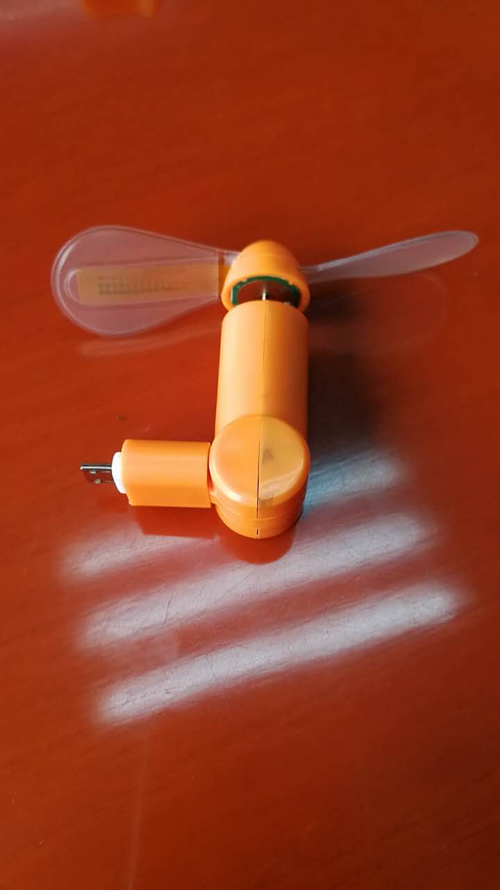 旋轉180度LED閃字手機風扇(圖2)